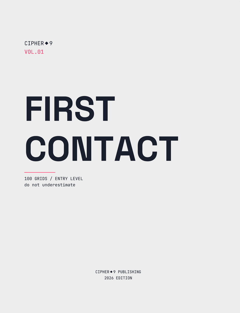 CIPHER 9 VOL.01 title page