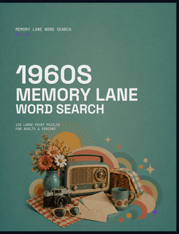 Memory Lane Word Search 1960s Memory Lane Word Search cover