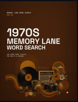 Memory Lane Word Search 1970s Memory Lane Word Search cover