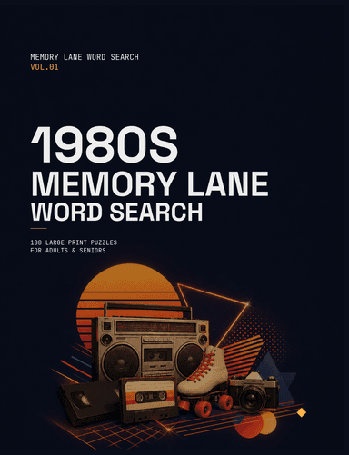 Memory Lane Word Search 1980s Memory Lane Word Search cover